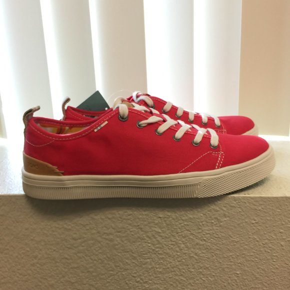 Toms - Travel Lite Low Poinsettia Canvas RED in Womens 8.5- SH294 - Picture 7 of 11